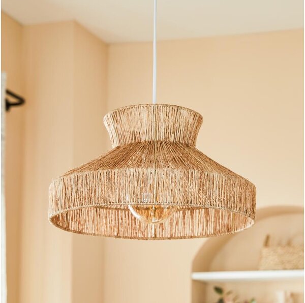 Atmosphera - Lampadario a sospensione con filo ZELIA 1xE27/40W/230V iuta