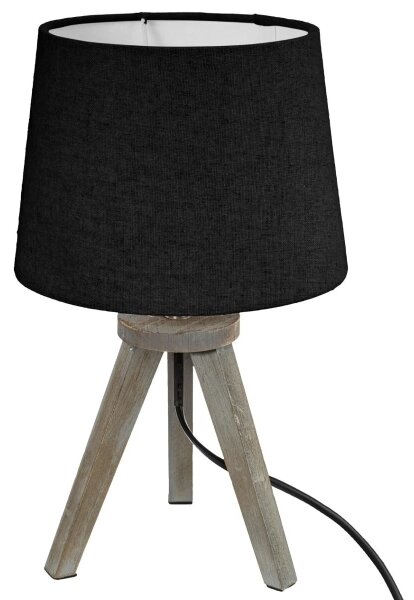 Atmosphera - Lampada da tavolo MINI 1xE14/25W/230V pino/nero
