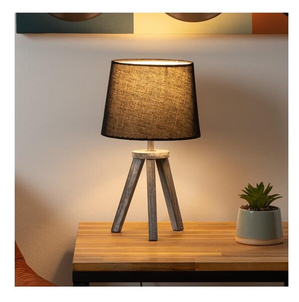 Atmosphera - Lampada da tavolo MINI 1xE14/25W/230V pino/nero