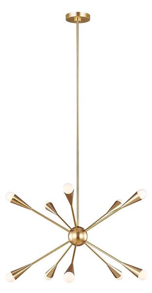 Feiss FE-JAX10-BB - Lampadario a sospensione con supporto rigido LED JAX 10xG9/3W/230V oro