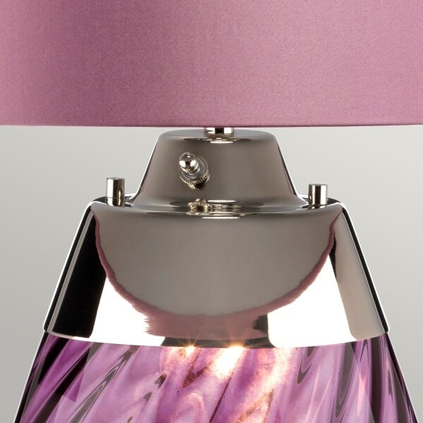 Elstead LENA-TL-L-PLUM - Lampada da tavolo LED LENA 1xE27/40W/230V 74 cm rosa