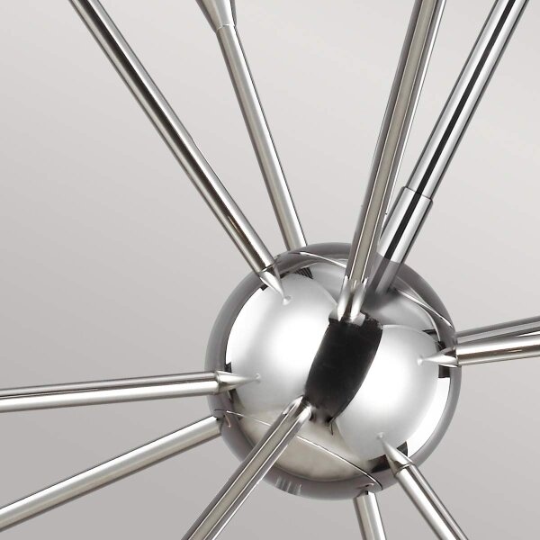 Feiss FE-JAX10-PN - Lampadario a sospensione con supporto rigido LED JAX 10xG9/3W/230V cromo lucido