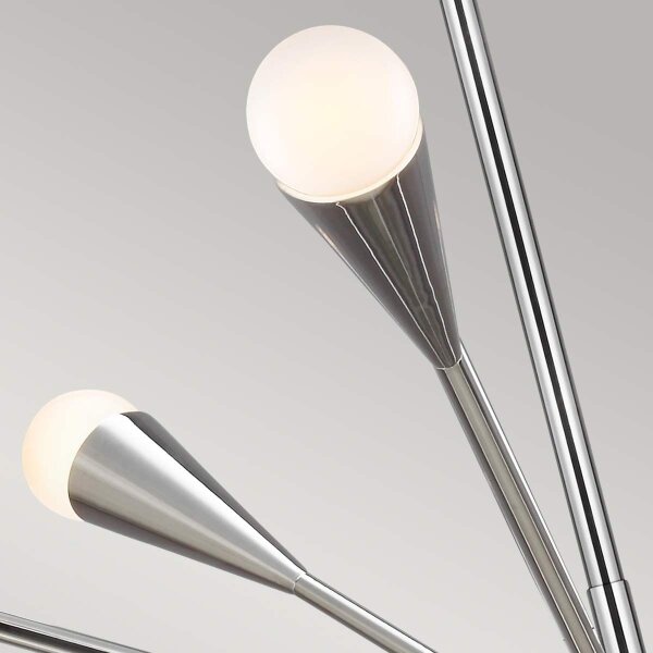 Feiss FE-JAX10-PN - Lampadario a sospensione con supporto rigido LED JAX 10xG9/3W/230V cromo lucido