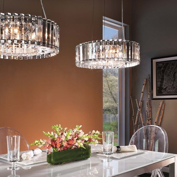 Kichler KL-CRYSTAL-SKYE8 - LED Lampadario da bagno CRYSTAL SKYE 8xG9/3W/230V IP44