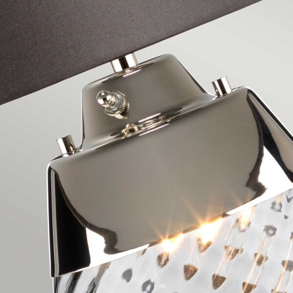Elstead LENA-TL-L-SMOKE - Lampada da tavolo LED LENA 1xE27/40W/230V 74 cm grigio