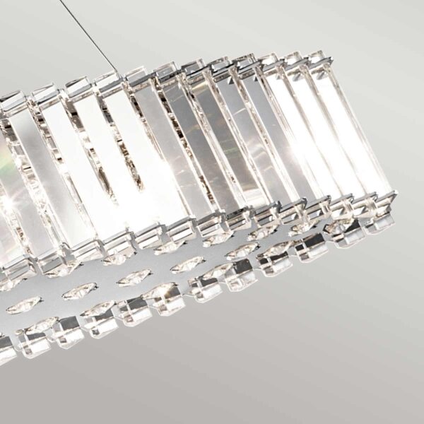 Kichler KL-CRYSTAL-SKYE-ISLE-LED Lampadario da bagno CRYSTAL SKYE 8xG9/3W/230V IP44