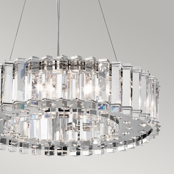 Kichler KL-CRYSTAL-SKYE8 - LED Lampadario da bagno CRYSTAL SKYE 8xG9/3W/230V IP44