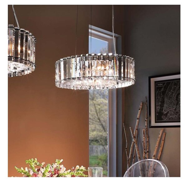 Kichler KL-CRYSTAL-SKYE8 - LED Lampadario da bagno CRYSTAL SKYE 8xG9/3W/230V IP44