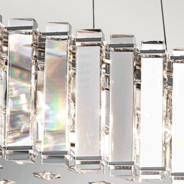 Kichler KL-CRYSTAL-SKYE-ISLE-LED Lampadario da bagno CRYSTAL SKYE 8xG9/3W/230V IP44
