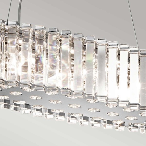 Kichler KL-CRYSTAL-SKYE-ISLE-LED Lampadario da bagno CRYSTAL SKYE 8xG9/3W/230V IP44