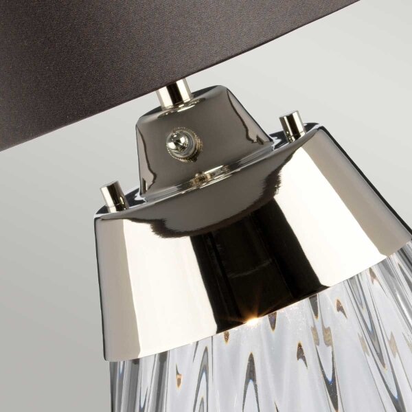 Elstead LENA-TL-S-SMOKE - Lampada da tavolo LED LENA 1xE27/60W/230V + 1xGU10/7W grigio