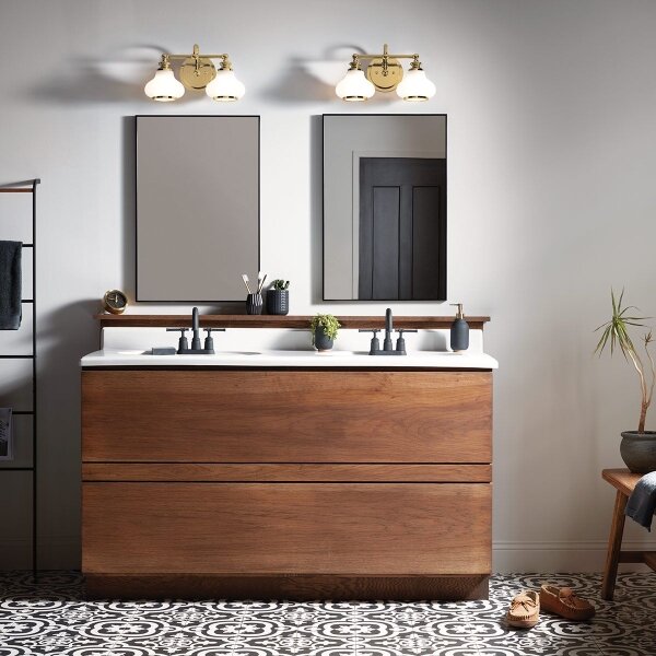 Hinkley HK-AINSLEY2-BATH-BB - Lampada LED da bagno AINSLEY 2xG9/3W/230V IP44