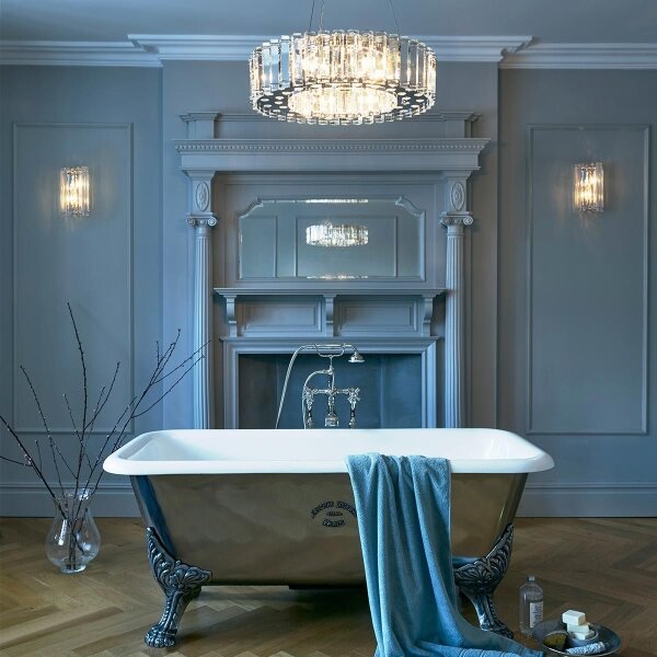Kichler KL-CRYSTAL-SKYE8 - LED Lampadario da bagno CRYSTAL SKYE 8xG9/3W/230V IP44