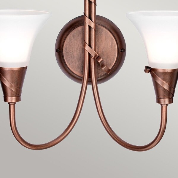 Elstead EM2-COPPER - Applique EMILY 2xE14/40W/230V