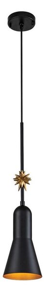 Elstead ETOILE-P-S-MB - Lampadario a sospensione con filo ETOILE 1xE27/60W/230V diametro 13,3 cm nero