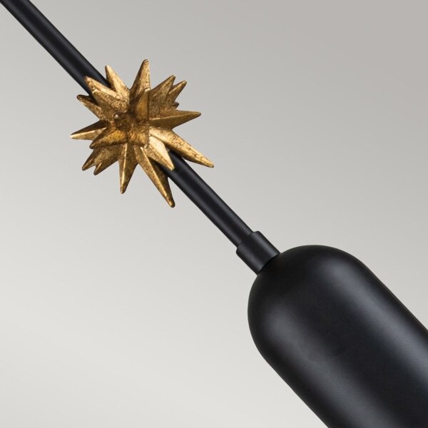 Elstead ETOILE-P-S-MB - Lampadario a sospensione con filo ETOILE 1xE27/60W/230V diametro 13,3 cm nero