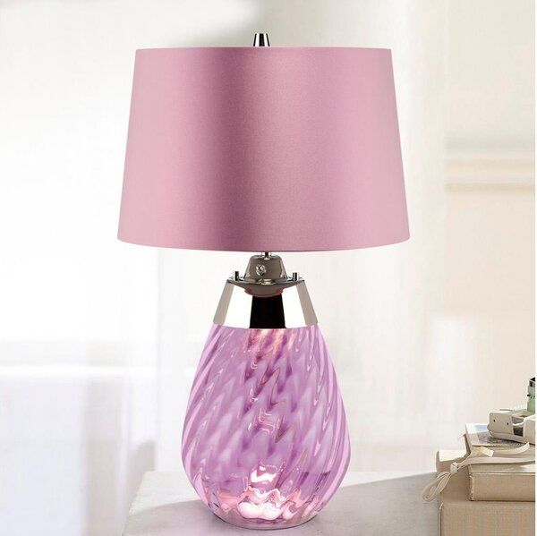 Elstead LENA-TL-S-PLUM - Lampada da tavolo LED LENA 1xE27/60W/230V + 1xGU10/7W rosa