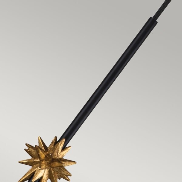 Elstead ETOILE-P-S-MB - Lampadario a sospensione con filo ETOILE 1xE27/60W/230V diametro 13,3 cm nero
