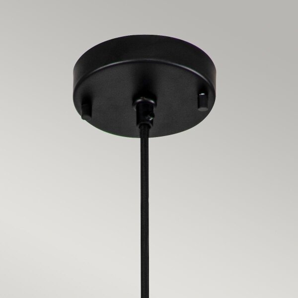 Elstead ETOILE-P-S-MB - Lampadario a sospensione con filo ETOILE 1xE27/60W/230V diametro 13,3 cm nero
