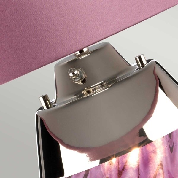 Elstead LENA-TL-S-PLUM - Lampada da tavolo LED LENA 1xE27/60W/230V + 1xGU10/7W rosa