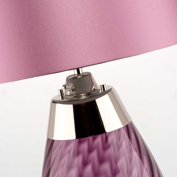 Elstead LENA-TL-S-PLUM - Lampada da tavolo LED LENA 1xE27/60W/230V + 1xGU10/7W rosa