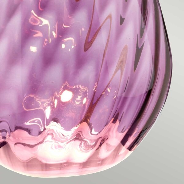 Elstead LENA-TL-S-PLUM - Lampada da tavolo LED LENA 1xE27/60W/230V + 1xGU10/7W rosa