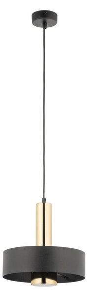 Lampadario a sospensione con filo RIF LUX 1xGX53/12W/230V diametro 25 cm nero/oro