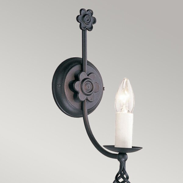 Elstead BY1-BLACK - Applique BELFRY 1xE14/60W/230V