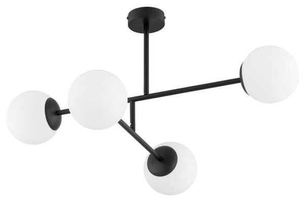 Lampadario a plafone DILON 4xE14/10W/230V nero