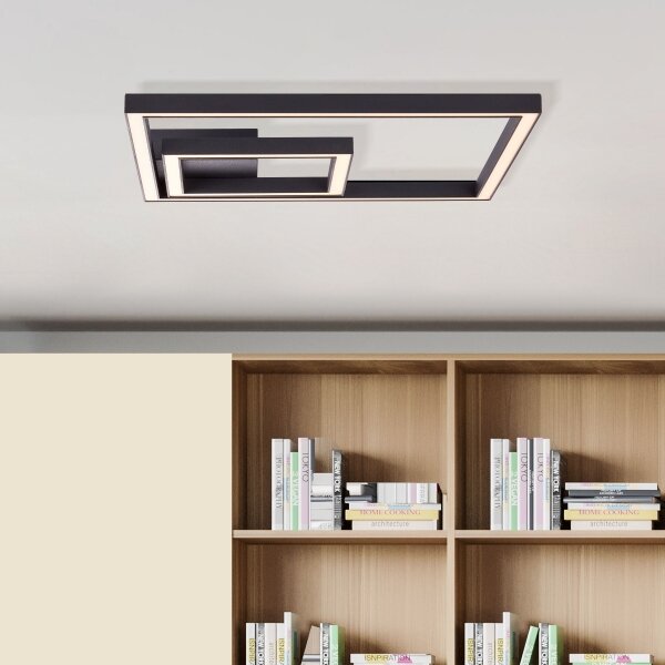 Brilliant - Plafoniera LED QUON LED/24W/230V 3000K 40x40 cm nero
