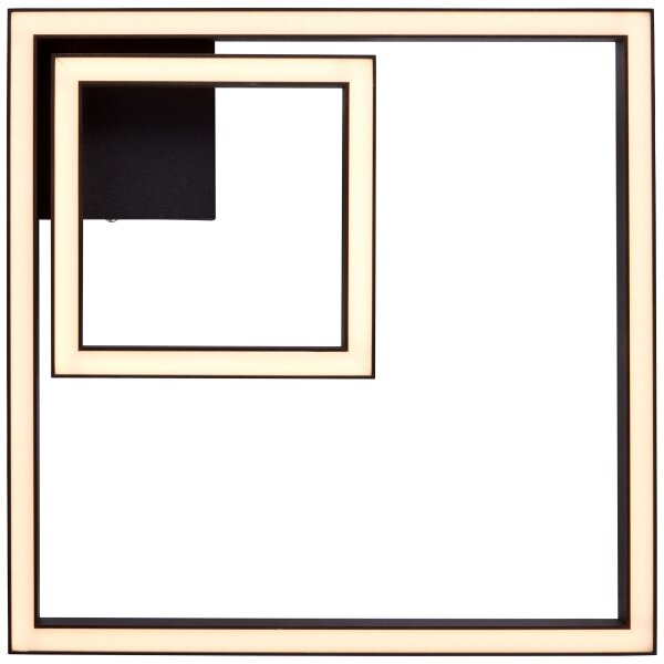 Brilliant - Plafoniera LED QUON LED/24W/230V 3000K 40x40 cm nero
