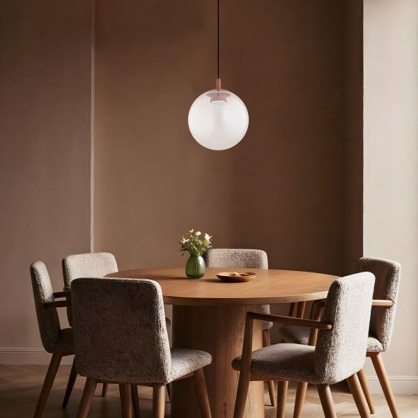 Argon 8829 - Lampadario a sospensione con filo SACRAMENTO 1xGX53/8W/230V limpido/marrone