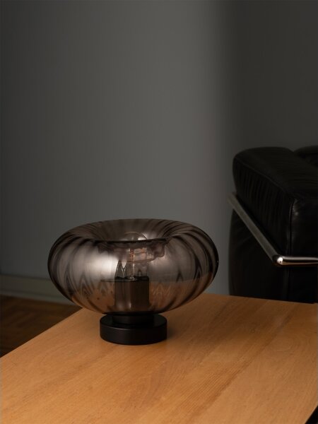 Osram - Lampada da tavolo DECOR SMOKE 1xE27/12W/230V nera/grigio fumé