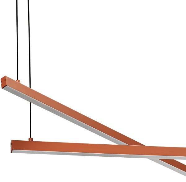 Argon 8837 - Lampadario LED a sospensione con filo MIAMI LED/74W/230V 3000K marrone