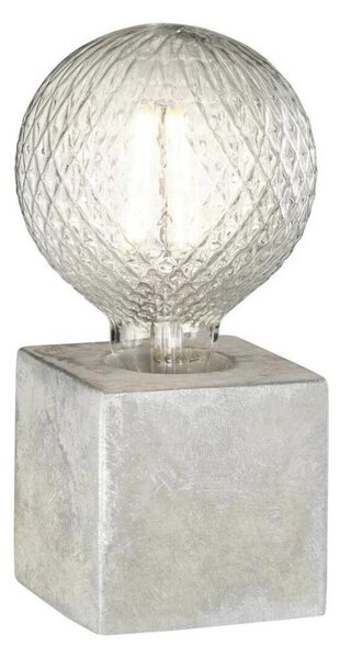 WOFI 8213.01.50.7000 - Lampada da tavolo BROAD 1xE27/10W/230V calcestruzzo
