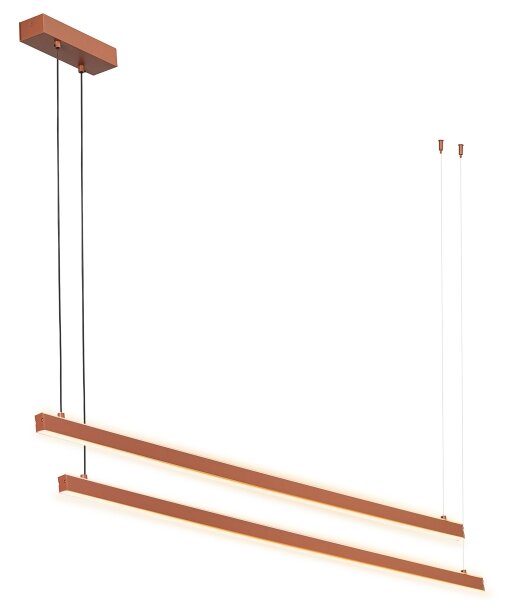 Argon 8837 - Lampadario LED a sospensione con filo MIAMI LED/74W/230V 3000K marrone