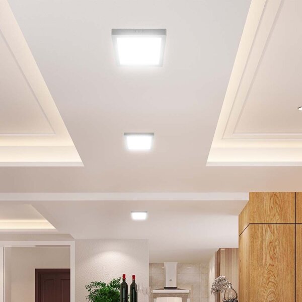 Plafoniera LED LED/6W/230V 4000K 12x12 cm bianco