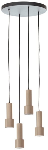 Brilliant - Lampadario a sospensione con filo CADIZ 4xGU10/10W/230V diametro 35 cm bronzo