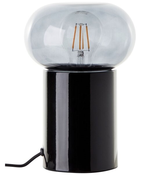 Brilliant - Lampada da tavolo KNUT 1xE27/25W/230V nero/limpido