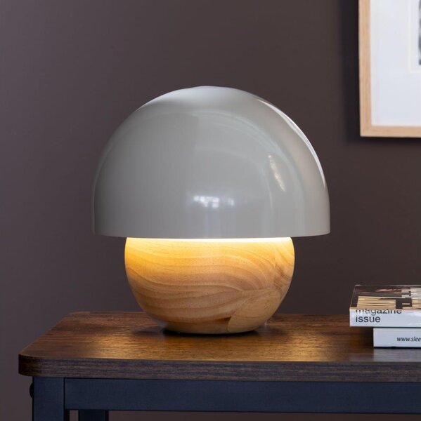 Brilliant - Lampada da tavolo NALAM 1xE14/40W/230V grigio/cenere
