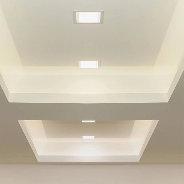 Lampada LED da incasso SAMSUNG CHIP LED/3W/230V 3000K 9x9 cm bianco
