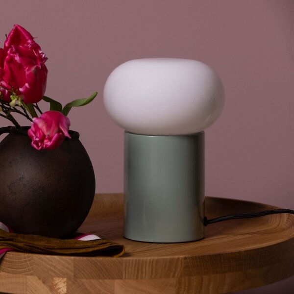 Brilliant - Lampada da tavolo KNUT 1xE27/25W/230V verde/bianco