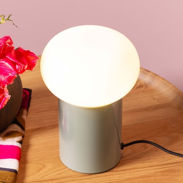 Brilliant - Lampada da tavolo KNUT 1xE27/25W/230V verde/bianco