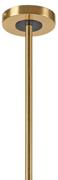 Lampadario a sospensione con supporto rigido ROLLO 8xE14/5W/230V oro/fumé beige