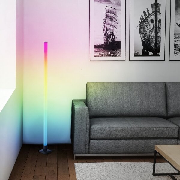 Brilliant - LED RGBW Lampada da terra con dimmer NEELE LED/6,5W/230V nero + +TC