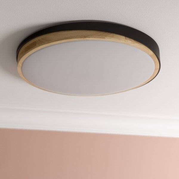 Brilliant - Plafoniera LED dimmerabile BAARLO LED/36W/230V diametro 50 cm nero + +TC