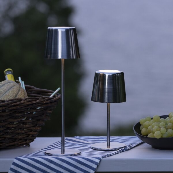 Brilliant - Lampada esterna dimmerabile touch XAANA LED/4W/5V IP44 cromo