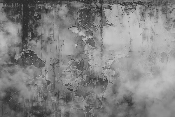 Carta da parati Muro grigio squallido e fumo, Carta da parati in Bianco e Nero, w00766 : Uwalls.it