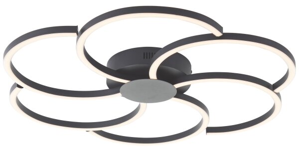 Brilliant - Plafoniera LED FICO LED/32W/230V diametro 65 cm nero