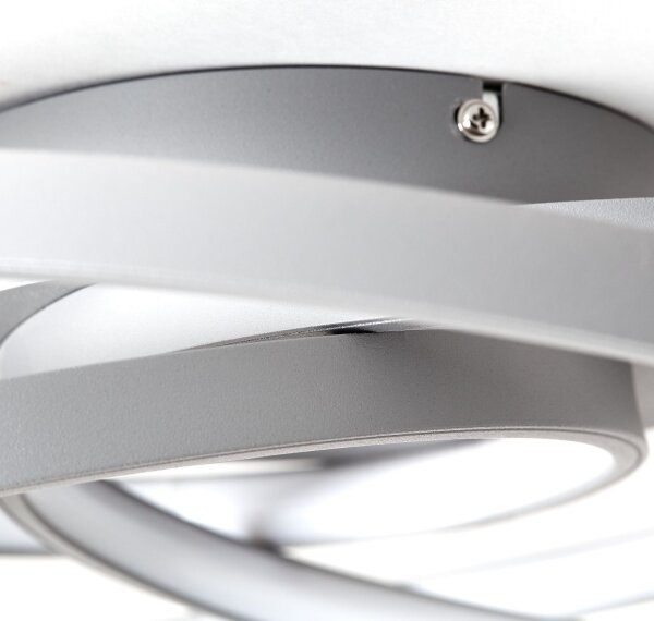 Brilliant - Plafoniera LED LABYRINTH LED/40W/230V diametro 39,5 cm grigio